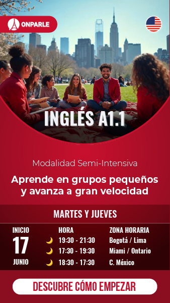 CURSOS GRUPAL SEIMI INTENSIVO DE INGLÉS NIVEL A1.1