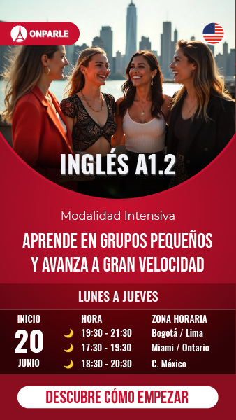 CURSOS GRUPAL INTENSIVO DE INGLÉS NIVEL A1.2